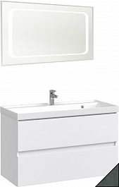 Водолей Мебель для ванной Best 100 подвесная серый камень – фотография-1
